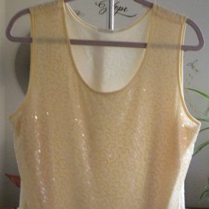 Joan Rivers tank top with sequence